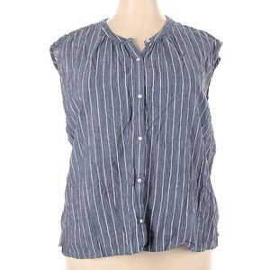 Old Navy faded Blue Striped Sleeveless Top size XXL